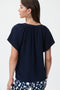 Joseph Ribkoff Flared Top With Mandarin Collar-shopbody.com