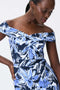 Joseph Ribkoff Off-Shoulder Scuba Crepe Dress-shopbody.com