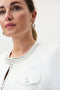Joseph Ribkoff Crew Neckline Suede Zipper Jacket-shopbody.com