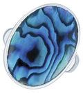 Charles Albert Silver - Abalone Blue Ring - Body & Soul Boutique