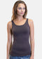 AMB Women's Seamless Tank in Charcoal - Body & Soul Boutique