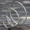 Charles Albert Silver - Silver Large Hammered Hoop Earrings - Body & Soul Boutique