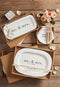 Mud Pie Mr. and Mrs. Cake Plate Set with other items - Body & Soul Boutique
