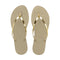 Havaianas You Metallic Sandal in Light Golden Grey - Body & Soul Boutique