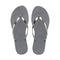 Havaianas You Metallic Sandal in Metallic Steel Grey - Body & Soul Boutique