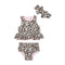 Mud Pie Leopard Stripe Reversible Swimsuit & Headband-shopbody.com