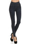 T-Party Mineral Wash Foldover Legging in Blue - Body & Soul Boutique