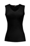 JudyP V-Neck Sleeveless Top Black-shopbody.com