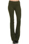 T-Party Solid Yoga Pant in Olive - Body & Soul Boutique