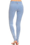 T-Party Mineral Wash Foldover Legging in Blue - Body & Soul Boutique