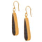 Charles Albert Alchemia - Druse Teardrop Earrings Black-shopbody.com