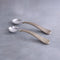 Beatriz Ball SIERRA MODERN Rattan Large Salad Servers - Gold-shopbody.com