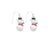 Periwinkle Pearl Snowman Earrings-shopbody.com