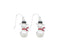 Periwinkle Pearl Snowman Earrings-shopbody.com