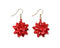 Periwinkle Red Holiday Bows Earrings-shopbody.com