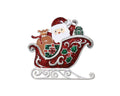 Periwinkle Santa In Sleigh Pin-shopbody.com
