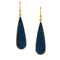 Charles Albert Alchemia - Druse Teardrop Earrings Cobalt-shopbody.com