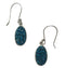 Charles Albert Silver - Druse Cobalt Oval Earrings  - Body & Soul Boutique