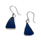 Charles Albert Silver - Beach Glass Cobalt Blue Earrings 