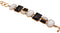 Charles Albert Alchemia - Mother of Pearl, Onyx and White Druzy Bracelet-shopbody.com