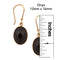 Charles Albert Alchemia - Onyx Faceted Drop Earrings-shopbody.com