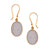 Charles Albert Alchemia - White Druzy Oval Earrings-shopbody.com