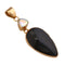 Charles Albert Alchemia - Mercury Mist & Rainbow Obsidian Necklace-shopbody.com