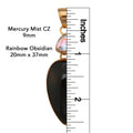 Charles Albert Alchemia - Mercury Mist & Rainbow Obsidian Necklace-shopbody.com
