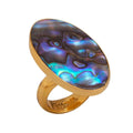 Charles Albert Alchemia - Abalone Ring Blue - Body & Soul Boutique