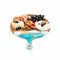 Lynn & Liana Round Paddle Cheese Boards Teal White Gold - Body & Soul Boutique