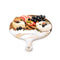 Lynn & Liana Round Paddle Cheese Boards White Grey Gold - Body & Soul Boutique