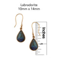 Charles Albert Alchemia - Labradorite Teardrop Earrings-shopbody.com