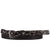 Amsterdam Heritage Maud Skinny Stud Belt in Black - Body & Soul Boutique
