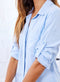 Bella Dahl Newport Split Back Top - Blue Oasis-shopbody.com