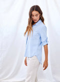 Bella Dahl Newport Split Back Top - Blue Oasis-shopbody.com