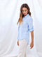Bella Dahl Newport Split Back Top - Blue Oasis-shopbody.com