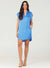 Bella Dahl Cap Sleeve V-Neck Dress - Bahama Blue-shopbody.com
