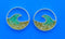 Dune Jewelry Cresting Wave Stud Earrings - Turquoise Gradient-shopbody.com