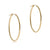 Enewton Oval Gold 2" Hoop Smooth-shopbody.com