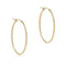 Enewton Oval Gold 2" Hoop Textured-shopbody.com