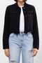 Hidden Jeans Fray Hem Jacket