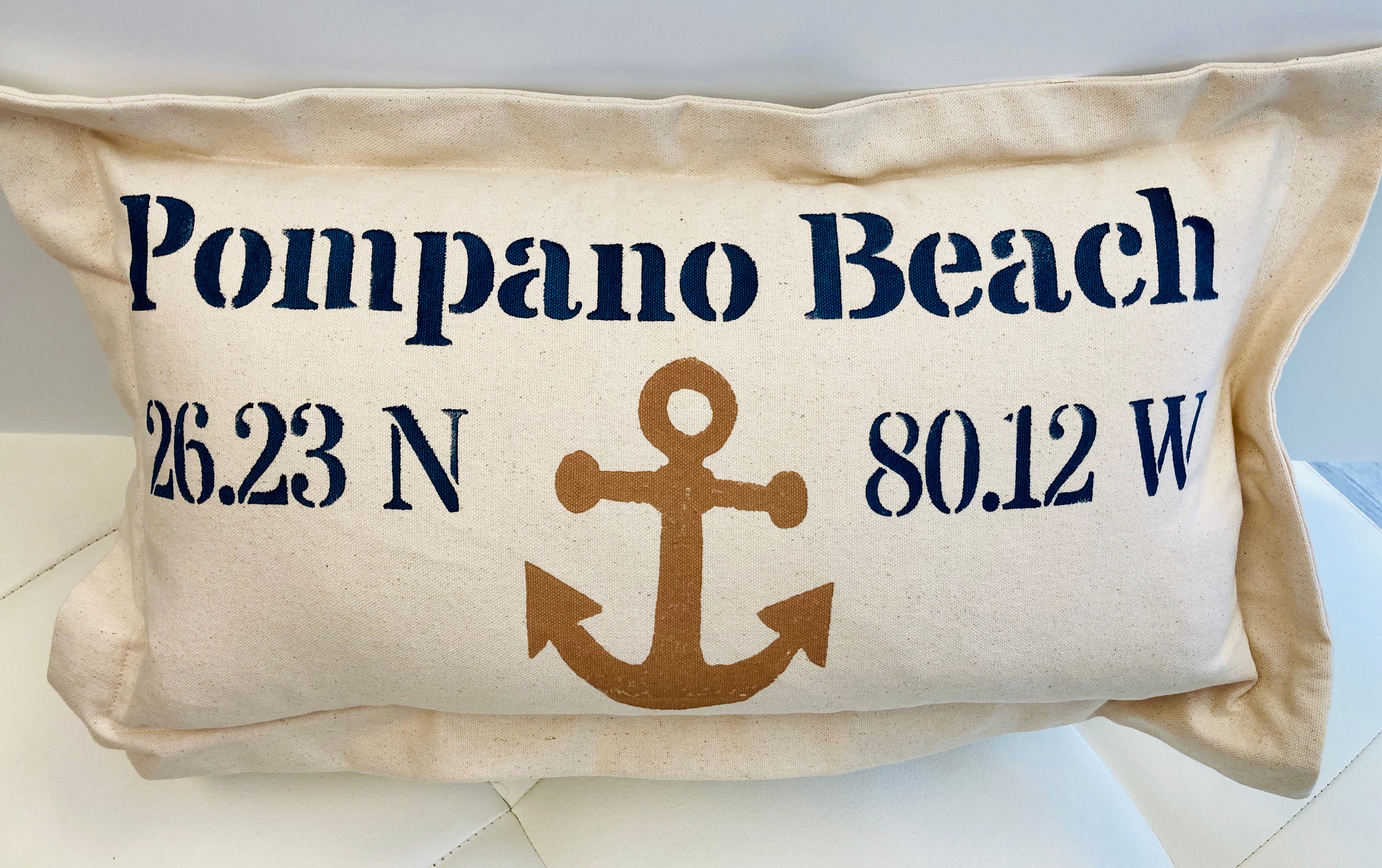 Lowcountry Linens Pompano Beach Pillow - Anchor– ShopBody.com