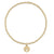 Enewton classic gold 2mm bead bracelet - paw print small gold disc-shopbody.com