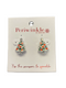 Periwinkle Christmas Trees w/Crystals Earrings-shopbody.com