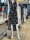 Frank Lyman Black/White Woven Dress-shopbody.com