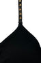 Strap-its Plunge Bra with Removable Straps - Black with Gold Studs - shopbody.com