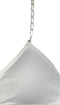 Strap-its Plunge Bra with Removable Straps -White with silver chain - shopbody.com