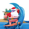 Lovepop Warm Wishes Surfing Santa  Pop-Up Card-shopbody.com