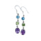 Charles Albert Silver - Multi Gemstone French Wire-Triple Earrings-shopbody.com