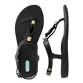 OkaB Neptune Flip Flop-Licorice - Body & Soul Boutique